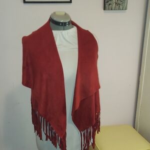 Red Fringe Vest